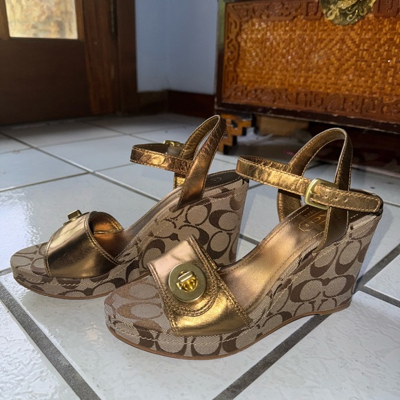Coach Shoes - Vintage Coach Wedges